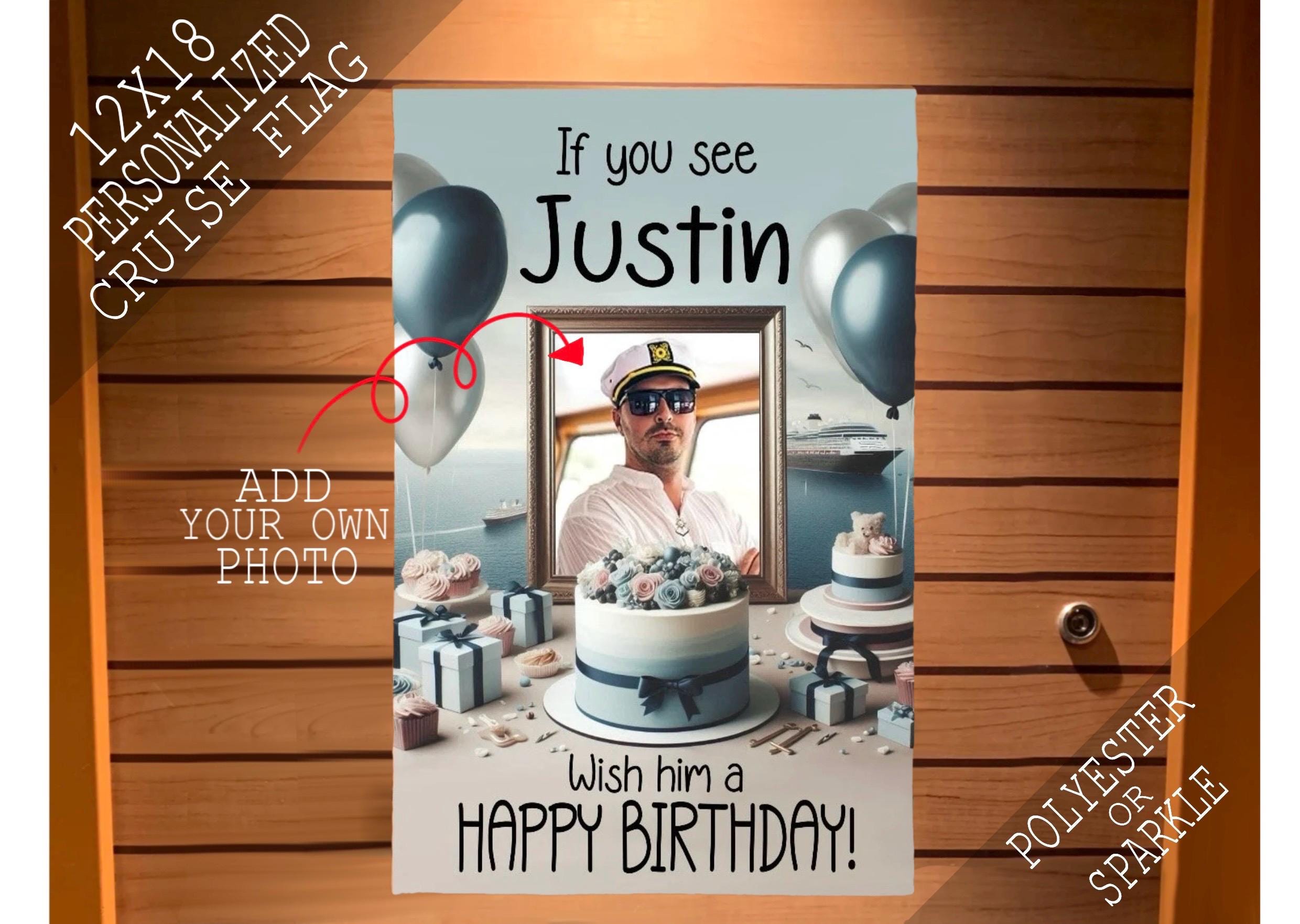 Birthday Cruise Sign Magnet, Birthday Cruise Sign, Cruise Door Decoration, Cruise Cabin Door Sign, Magnetic Cruise Door Banner, Personalized