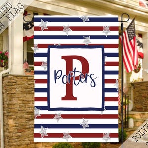Stars and Strips Flag, Family House Garden Flag, Patriotic Garden Flag, America Yard Decor, USA Welcome Flag, July 4th House Decoration