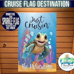 Cruise Magnet Turtle Cruise Decoration Flag, Cruise Door Decoration, Cruise Door Sign, Cruise Door Flag, Cruise Door Banner, Family Cruise