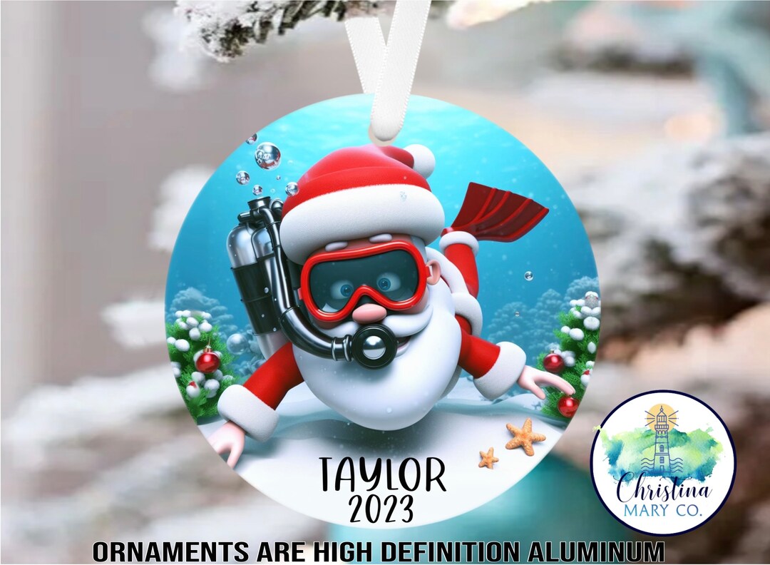 Scuba Christmas Ornament 