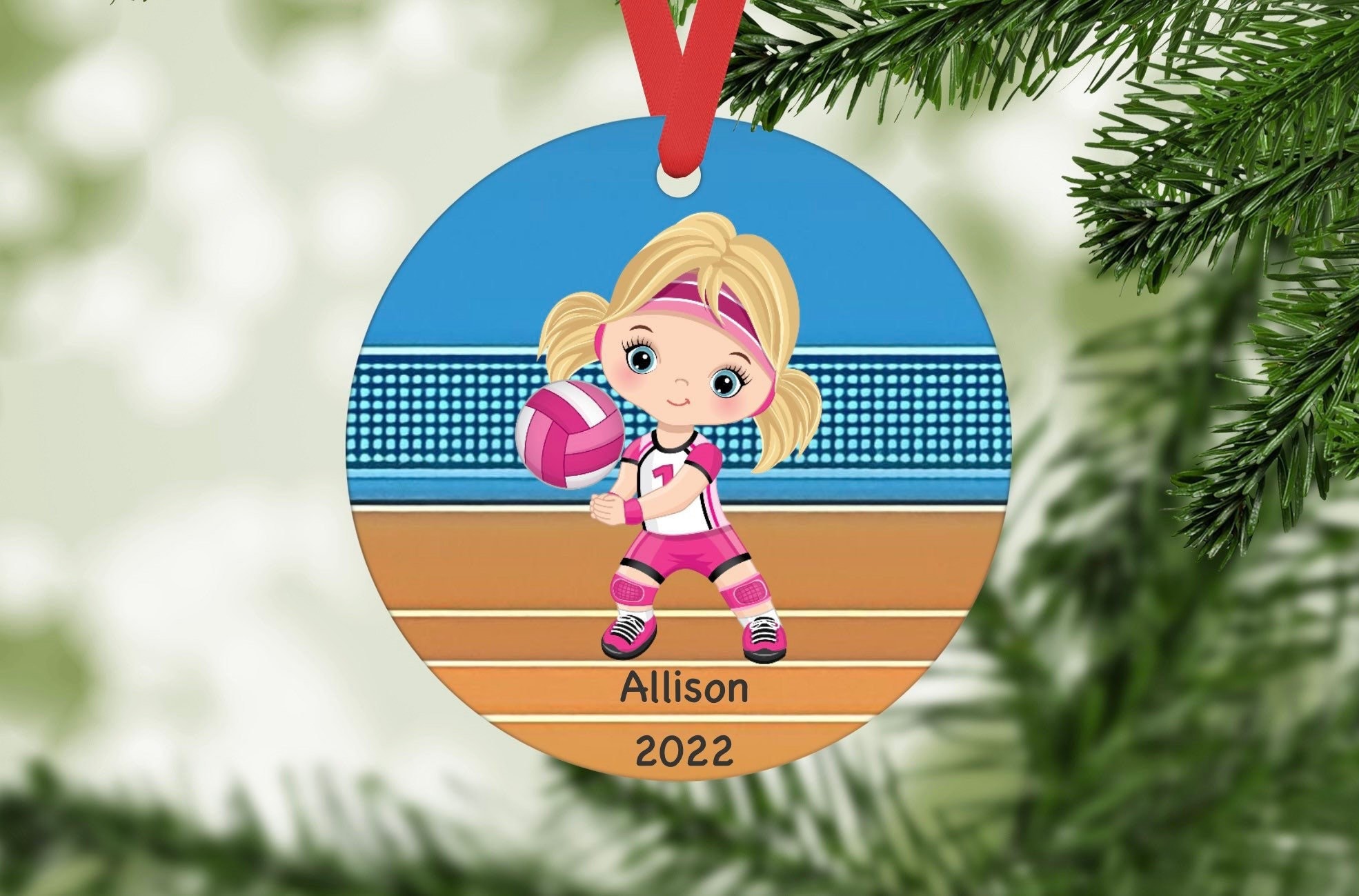 Discover Girls Volleyball Ornament