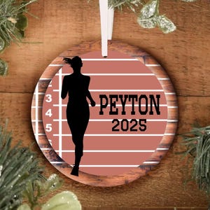 Personalized Girls Track and Field Cross Country Runner Ornament, Personalized Ornament, Ornament, Track Ornament, High School College