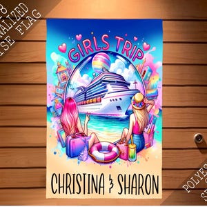 Magnetic Cruise Door Sign, Magnet Girls Trip Cruise Sign, Friends Cruise Door Decoration, Cruise Cabin Door Sign, Magnetic Cruise Door Flag