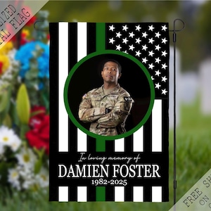 Military Memorial Garden Flag, Military Memorial Flag, Police Rememberance Flag, Fallen Officer Flag, Funeral Flag, Funeral Gift