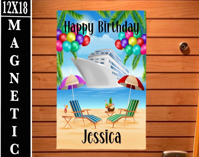 Happy Birthday Cruise Door Flag Cruise Door Etsy