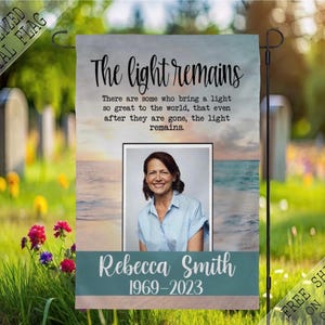 Personalized Memorial Garden Flag: Remembrance Sympathy Gift (12x18)