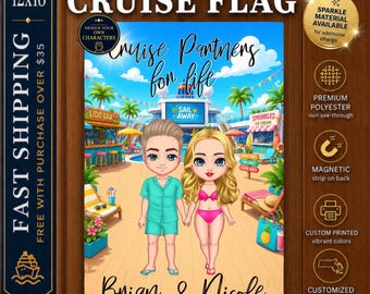 Couples Cruise Magnet, Couples Cruise Sign, Cruise Door Decoration, Cruise Cabin Door Sign, Magnetic Cruise Door Banner, Personalized Magnet