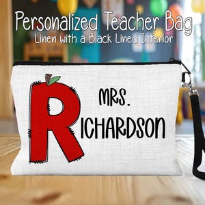Personalized Teacher Survival Kit Bag, Teacher Gift Idea, Teacher Appreciation Gift, Favorite Teacher Bag, End School Gift, Back to School