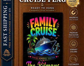 Cruise Door Magnet, Family Cruise Door Decoration Flag, Cruise Door Decoration, Cruise Door Sign, Cruise Door Flag, Cruise Door Banner Decor