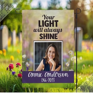 Personalized Memorial Garden Flag: Spring Flowers Picture (12x18)