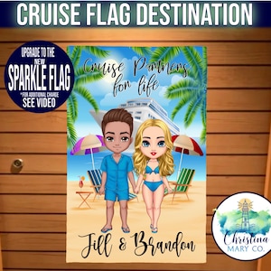 Cruise Sign Magnet Couples Sign Banner Flag, Cruise Door Decoration, Cruise Cabin Door Sign, Magnetic Cruise Door Flag, Cruise Decoration