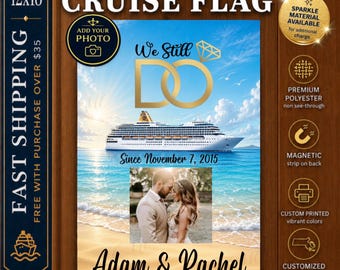 Anniversary Cruise  Magnet, Anniversary Cruise Sign, Cruise Door Decoration, Cruise Cabin Door Sign, Magnetic Cruise Door Banner, Photo