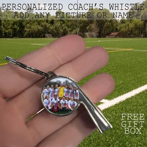 Personalized Whistle, Custom Whistle Key Ring, Coachs Gift, Referee Gift, PE Teacher Gift, Personal Trainer Gift, Custom Coach Whistle