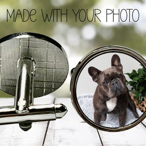 Picture Cufflinks, Photo Cufflinks, Groom Gift, Wedding Party Gift, Persobalized Photo Cufflinks, Wedding Gift, Memorial Cufflinks, Custom