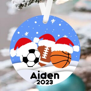 Multi sport christmas ornament Clearance