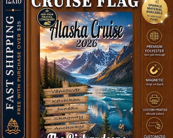 Alaska Family Cruise Magnet, Personalized Cruise Sign, Cruise Door Decoration, Cruise Door Magnet, Family Cruise Sign, Cruising Together