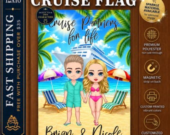 Couples Cruise Magnet, Couples Cruise Sign, Cruise Door Decoration, Cruise Cabin Door Sign, Magnetic Cruise Door Banner, Personalized Magnet
