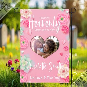 Mothers Day Picture Memorial Garden Flag, Mother Day Cemetery Flag, Sympathy Flag, Remembrance Flag, Outdoor Flag, Funeral Flag Gift