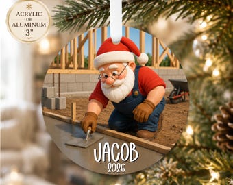 Masonry Ornament – Cement Finisher Worker Christmas Gift