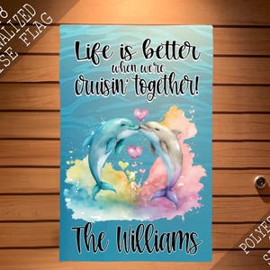 Cruise Door Magnet, Dolphin Partners Sign Banner, Cruise Door Decoration, Cruise Cabin Door Sign, Magnetic Cruise Door Flag, Cruise Partner