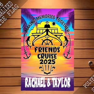 Magnetic Friends Cruise Door Sign, Cruise Door Decoration, Cruise Door Banner, Cruise Door Flag, Girls Trip Decor, Cruise Magnet