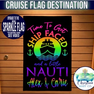 Cruise Sign Magnet ShipFaced Cruise Door Sign Flag, Cruise Door Decoration, Cruise Door Sign, Cruise Door Flag, Friends Cruise Door Banner