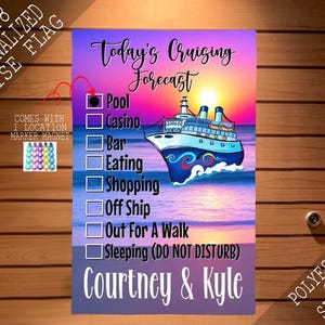 Cruise Sign Magnet Marker Cruise Door Flag, Cruise Door Decoration, Cruise Door Sign, Cruise Door Flag, Cruise Door Banner, Couples Cruise