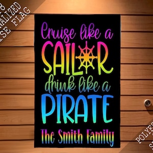 Cruise Door Magnet, DrinkinPirate Cruise Sign, Cruise Door Decoration, Cruise Cabin Door Sign, Magnetic Cruise Door Flag, Cruise Decoration