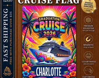 Graduation Cruise Sign Magnet, Graduation Cruise Sign, Cruise Door Decoration, Cruise Cabin Door Sign, Magnetic Cruise Door Banner