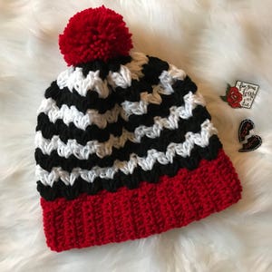 Red Room Beanie//Twin Peaks Inspired Beanie//Crochet Twin Peaks Hat image 6