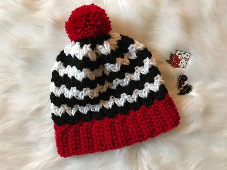 Red Room Beanie//Twin Peaks Inspired Beanie//Crochet Twin Peaks Hat image 6