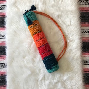 Striped Yoga Mat Bag//Yoga Mat Carrier