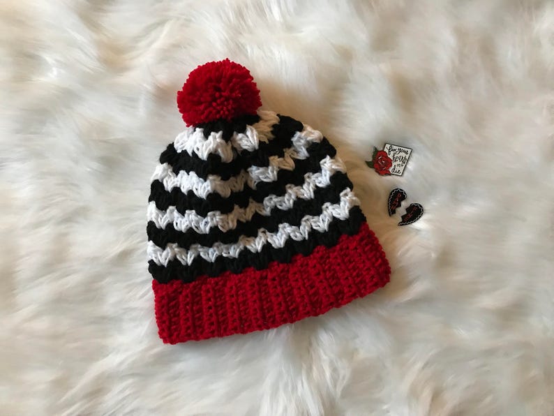 Red Room Beanie//Twin Peaks Inspired Beanie//Crochet Twin Peaks Hat image 5