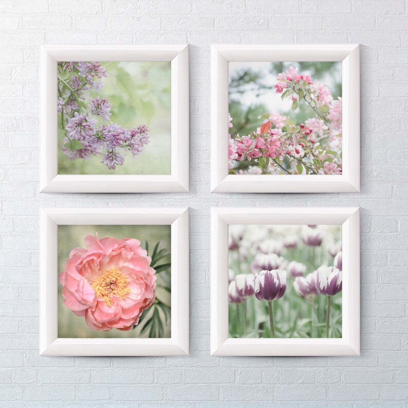 flower-photography-wall-art-for-home-decor-custom-set-of-4-etsy