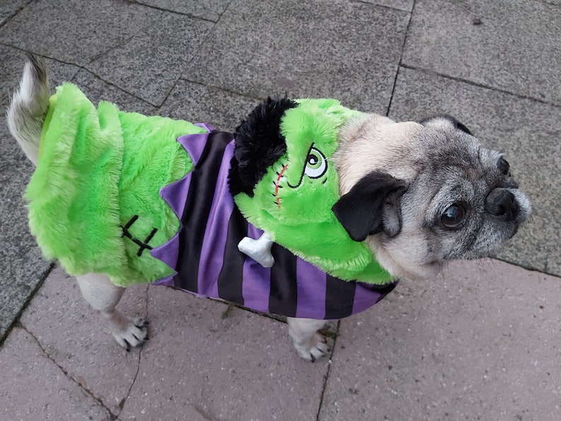 SMALL Frankenstein Plush faux fur Halloween costume image 1