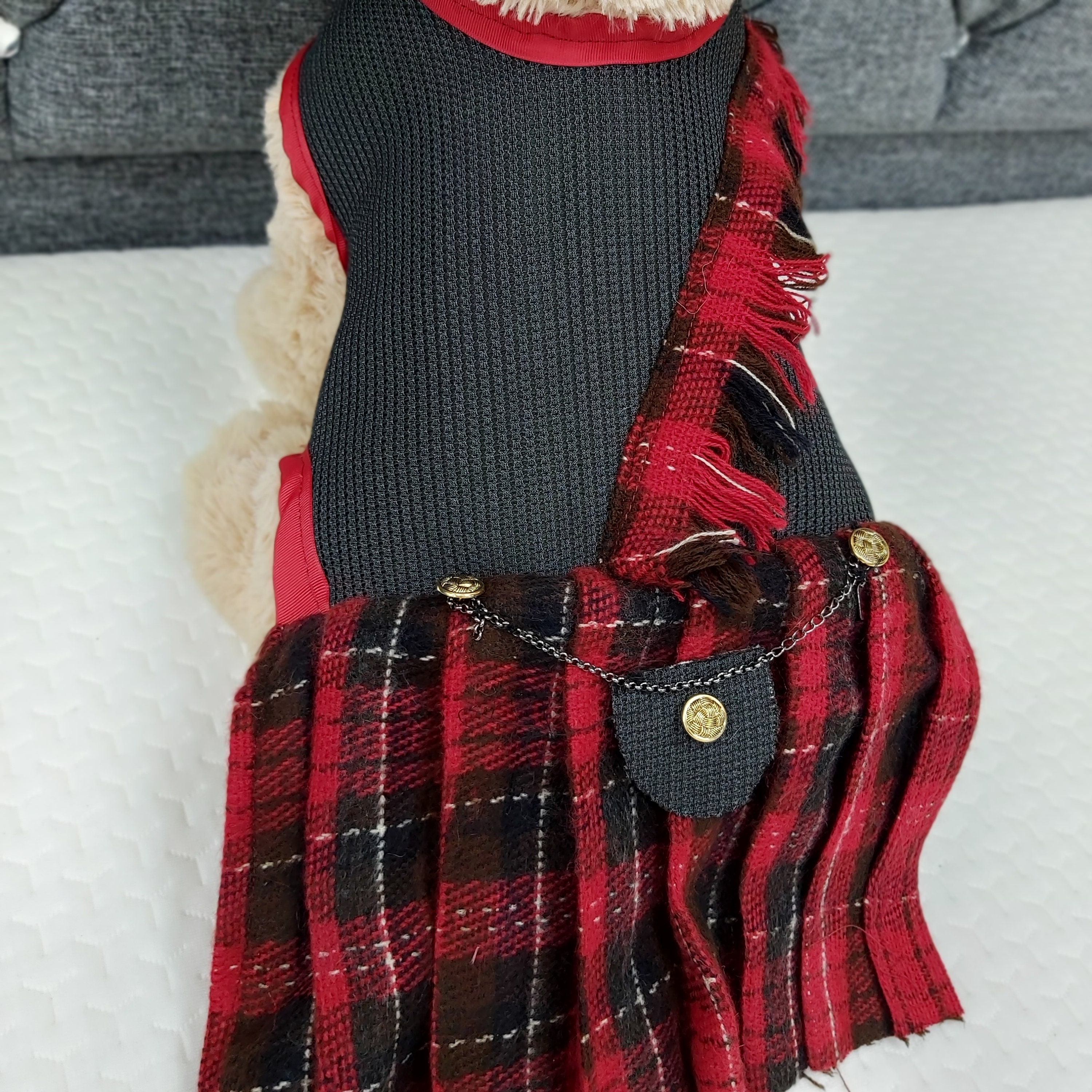 Medium Special Occasion dog pet wedding tartan kilt costume Etsy