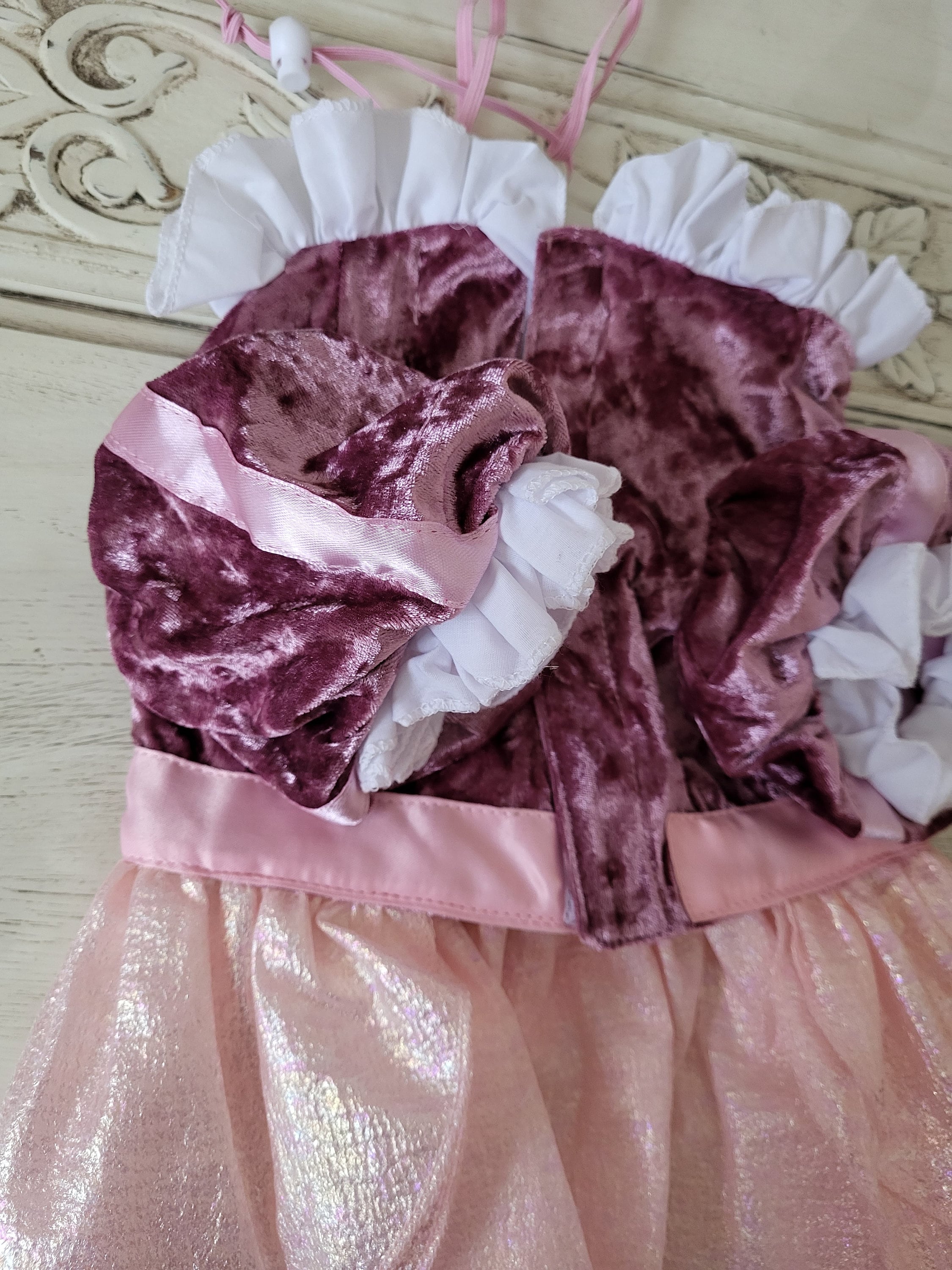 SMALL Princess Holiday Dog Costume With Crown Outfit - Etsy