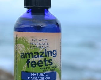 AMAZING FEETS 100% Natural & Organic Massage Oil for the Feet