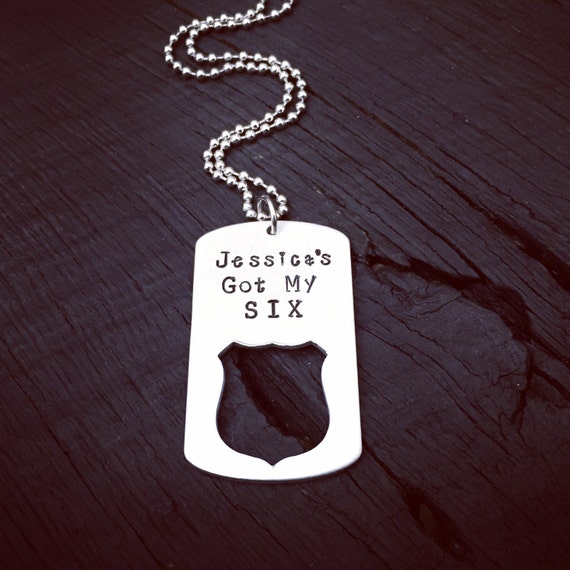 Police Officer's Dog Tag Necklace OR Key Chain Law Etsy