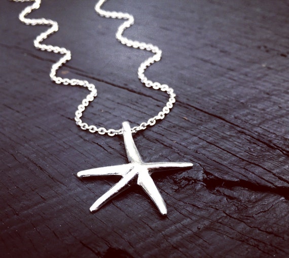 Starfish Pendant Necklace Starfish Jewelry Beach Jewelry Etsy