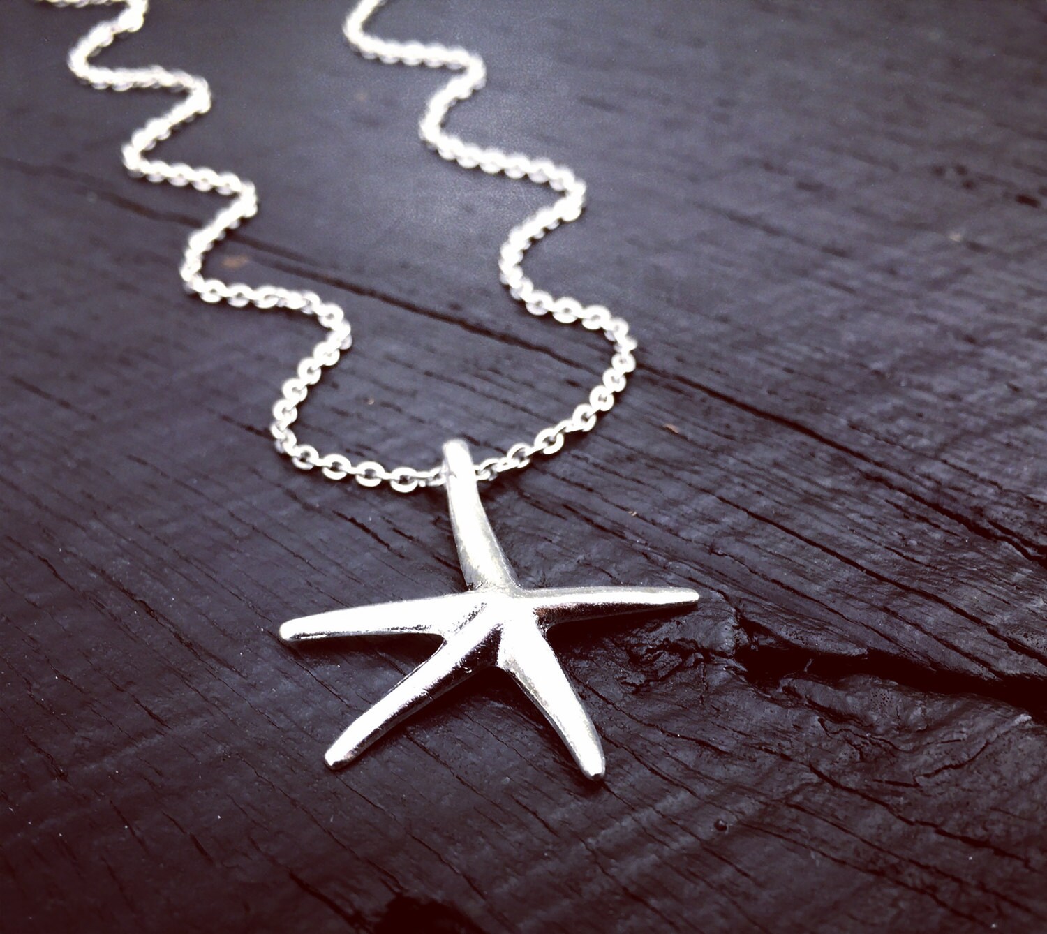 Starfish Pendant Necklace Starfish Jewelry Beach Jewelry Etsy