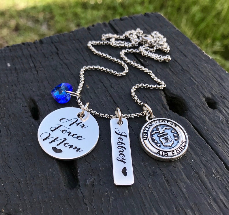 Download Air Force Mom Necklace Air Force Mom Jewelry Gift For An ...