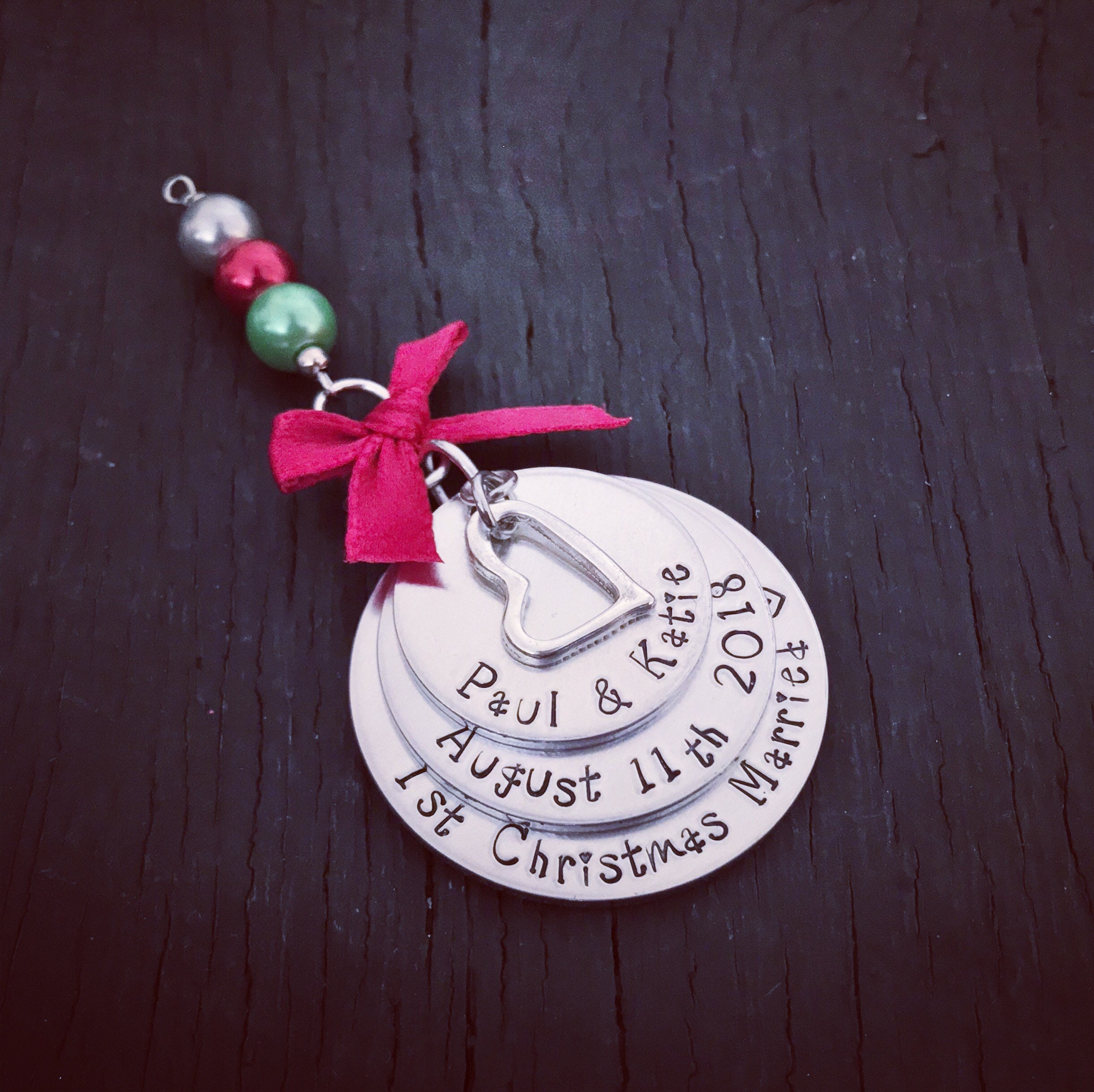 First Christmas Married Ornament Our First Christmas Etsy