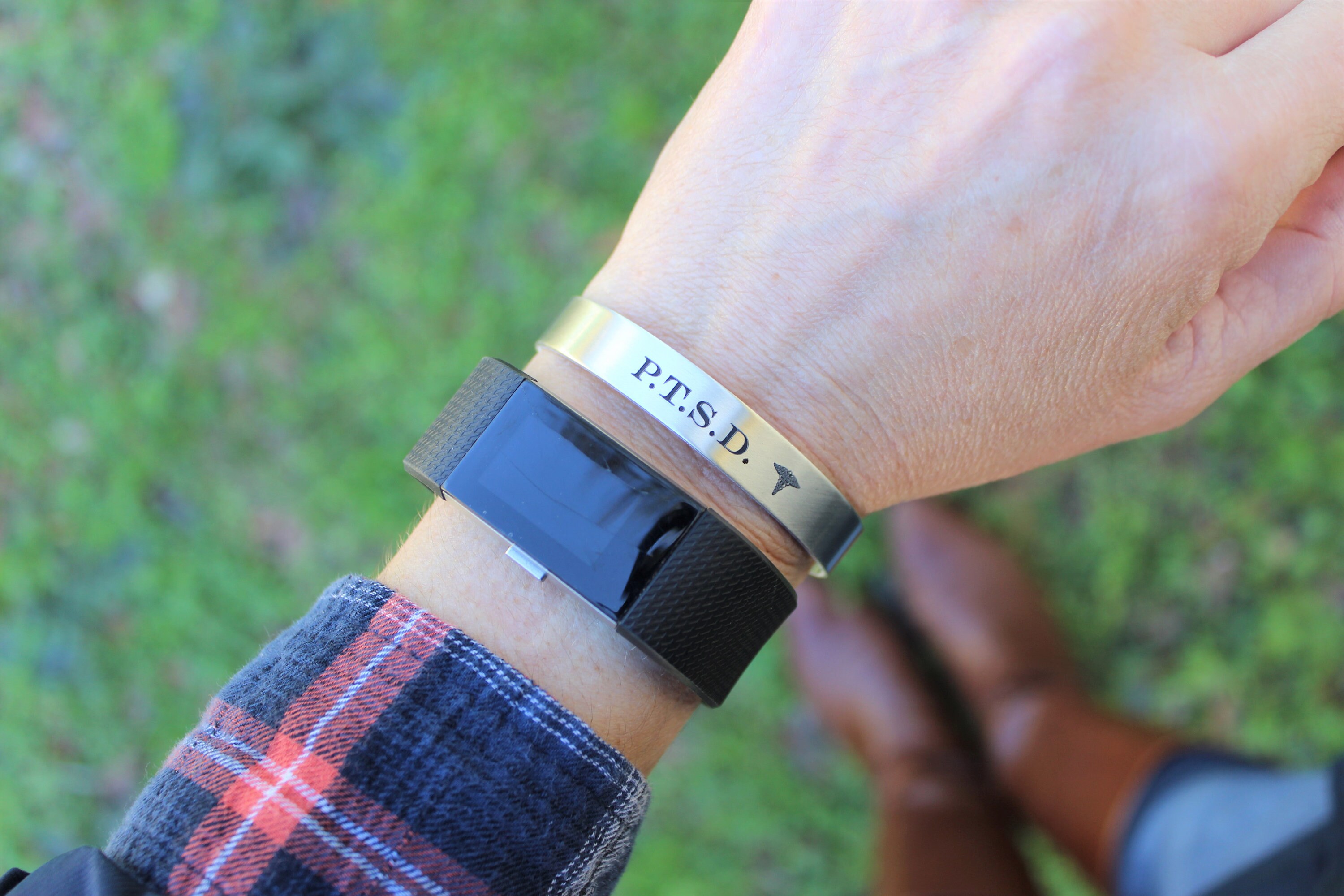 PTSD Medical Alert Cuff Bracelet PTSD Jewelry PTSD Etsy