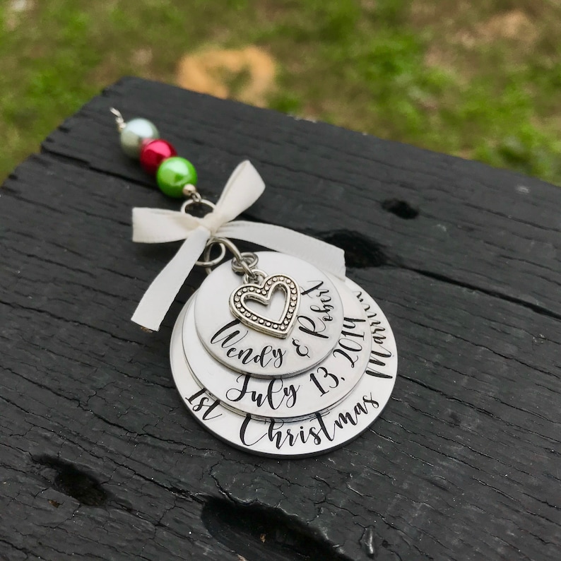 First Christmas Married Ornament Our First Christmas Etsy