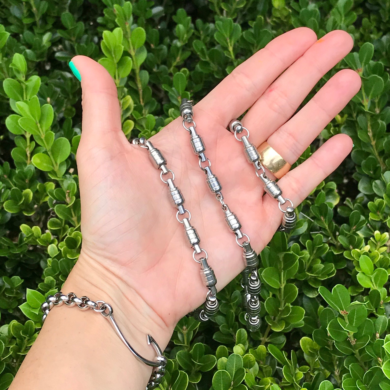 Men's Stainless Steel Barrel Swivel NECKLACE Barrel Etsy