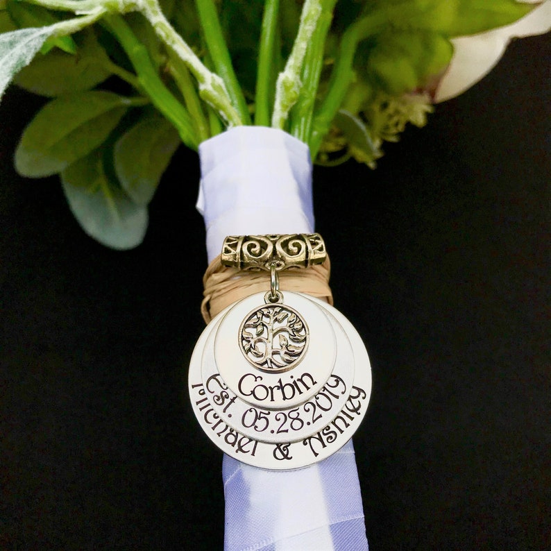 Wedding Bouquet Charm Stack Bridal Bouquet Charms Etsy