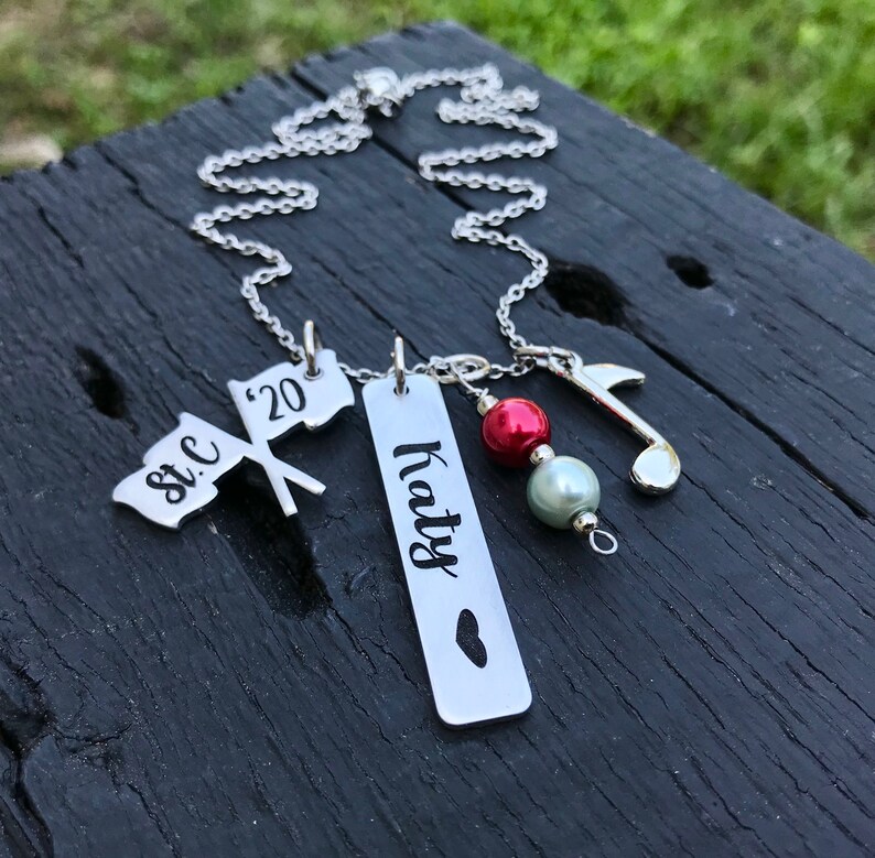 Color Guard Necklace Color Guard Jewelry Drill Team Etsy