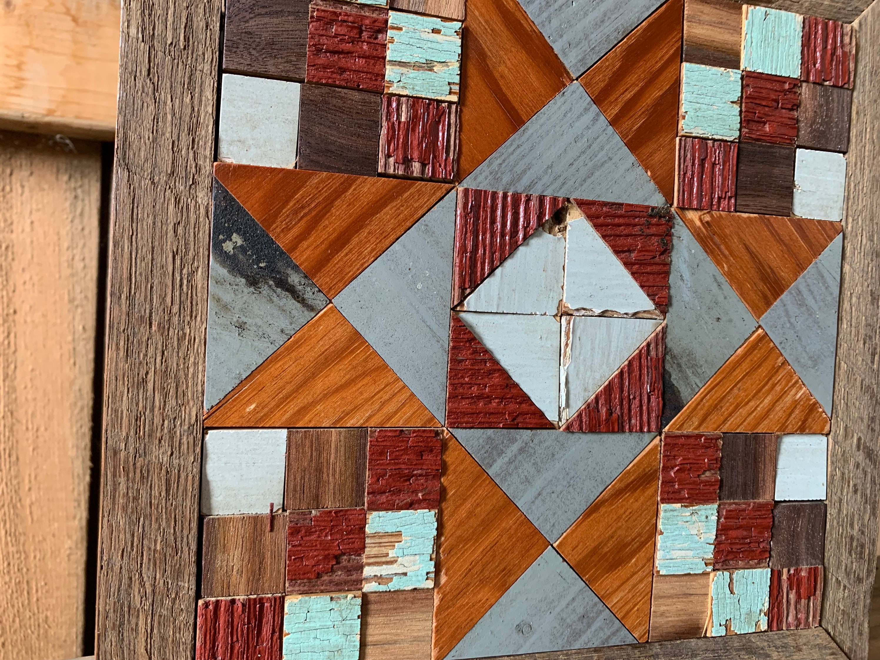 Wooden Quilt Block Etsy