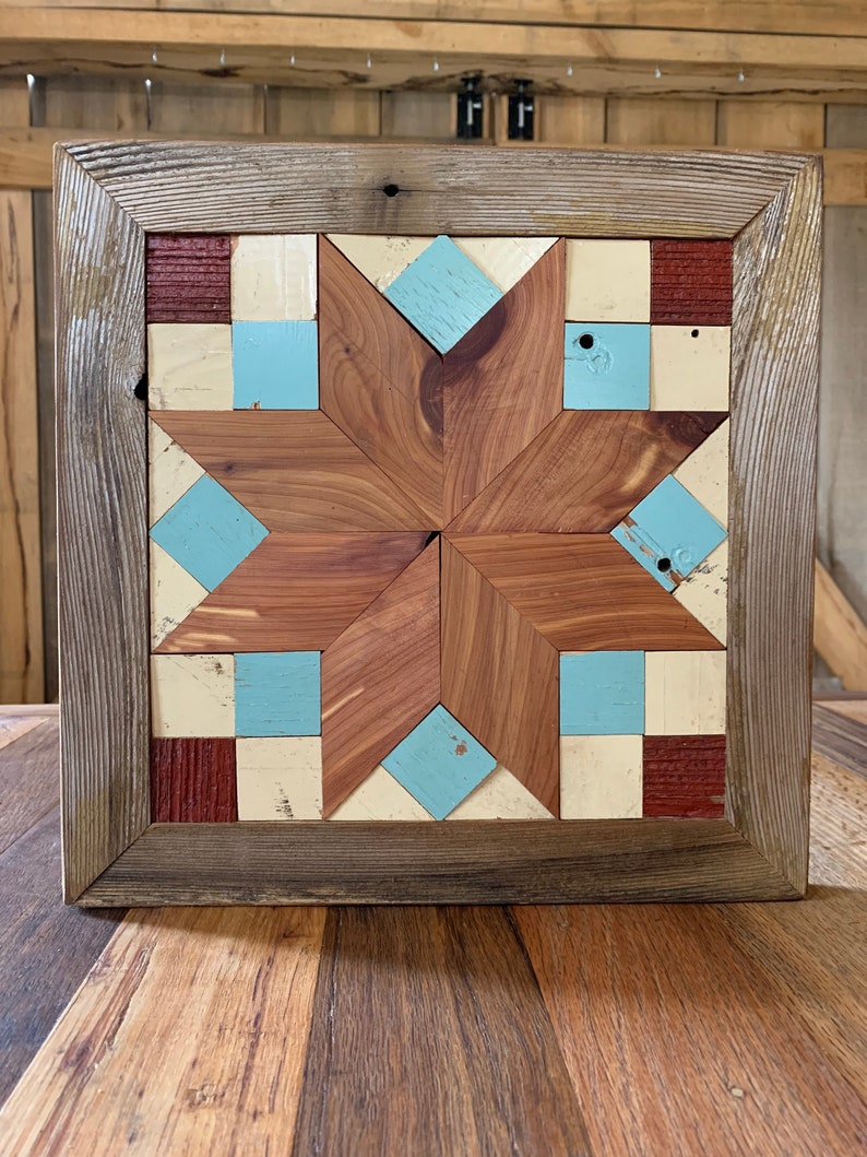 Wooden Quilt Block Etsy